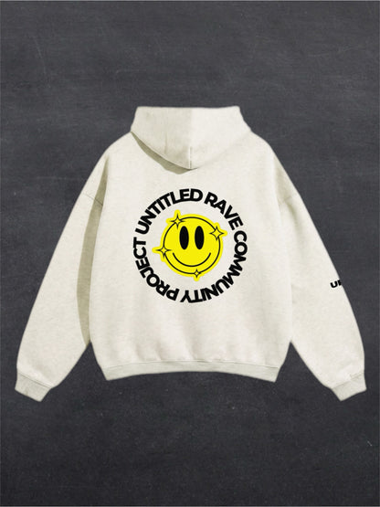 URCP SMILEY UNISEX HOODIE - BACK PRINT (multiple colours)