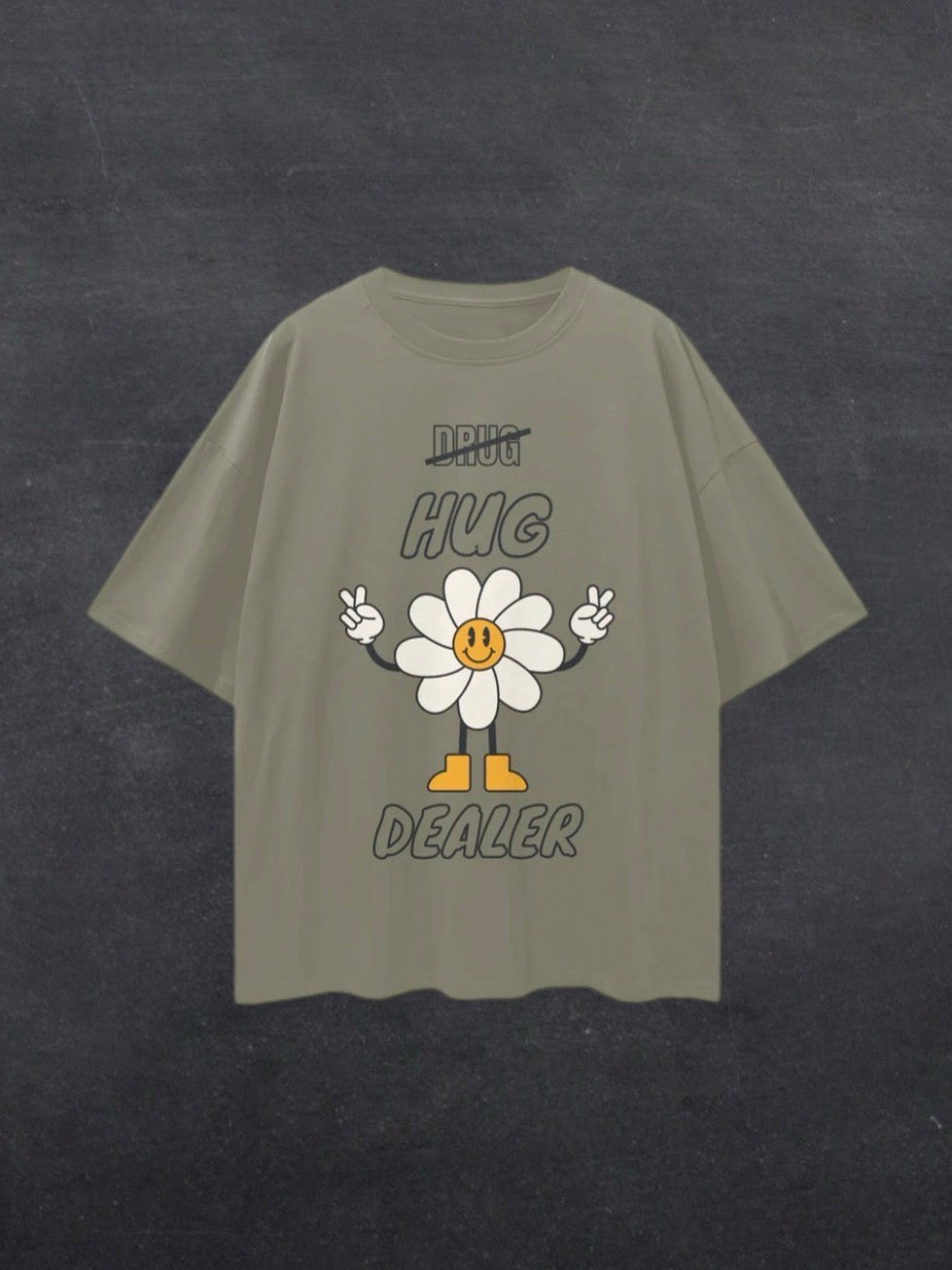 HUG DEALER UNISEX TEE - FRONT PRINT (multiple colours)