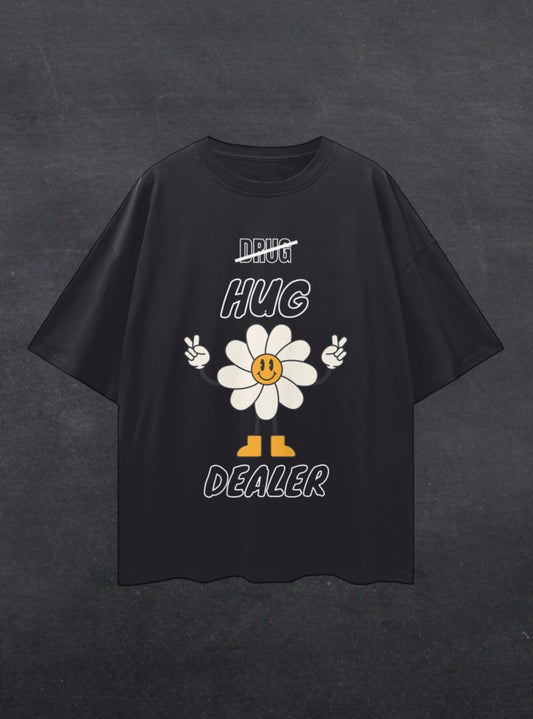 HUG DEALER UNISEX TEE - FRONT PRINT (dark colours)