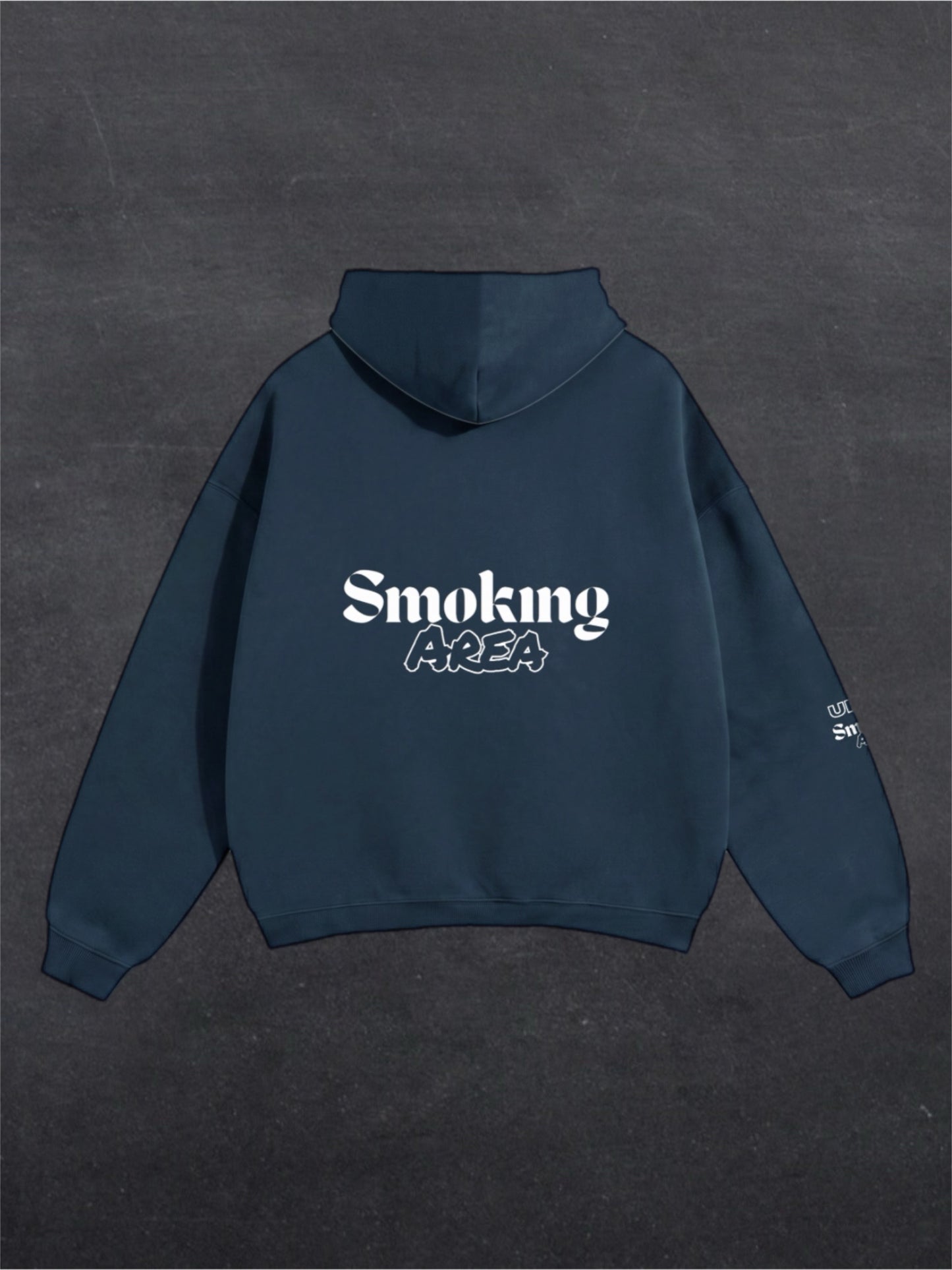 DARK SMOKING AREA UNISEX HOODIE - BACK PRINT (multiple colours)