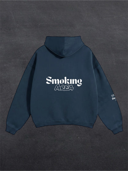 DARK SMOKING AREA UNISEX HOODIE - BACK PRINT (multiple colours)
