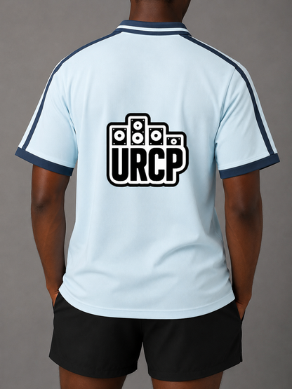 URCP UNISEX STRIPPED POLO (back design)