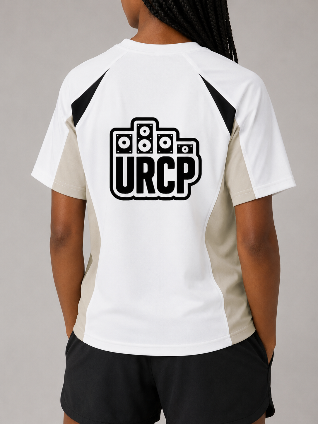 URCP LOGO UNISEX COLOUR BLOCK TOP (back design)