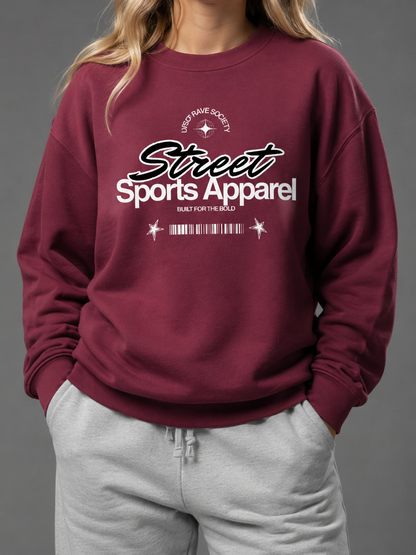 SPORTS APPAREL UNISEX SWEATSHIRT (front design)