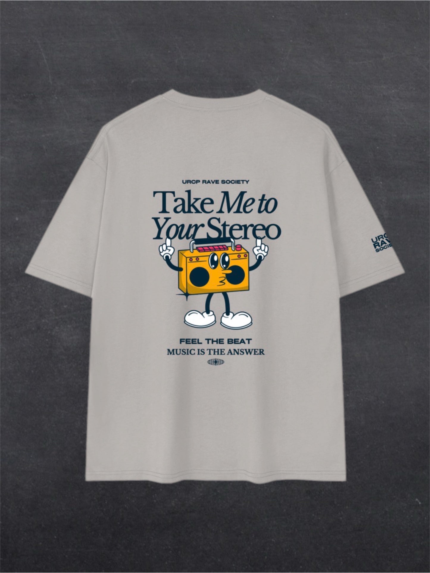 TAKE ME TO YOUR STEREO UNISEX TEE - BACK PRINT (multiple colours)