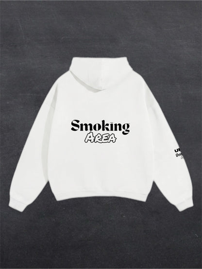 LIGHT SMOKING AREA UNISEX HOODIE - BACK PRINT (multiple colours)