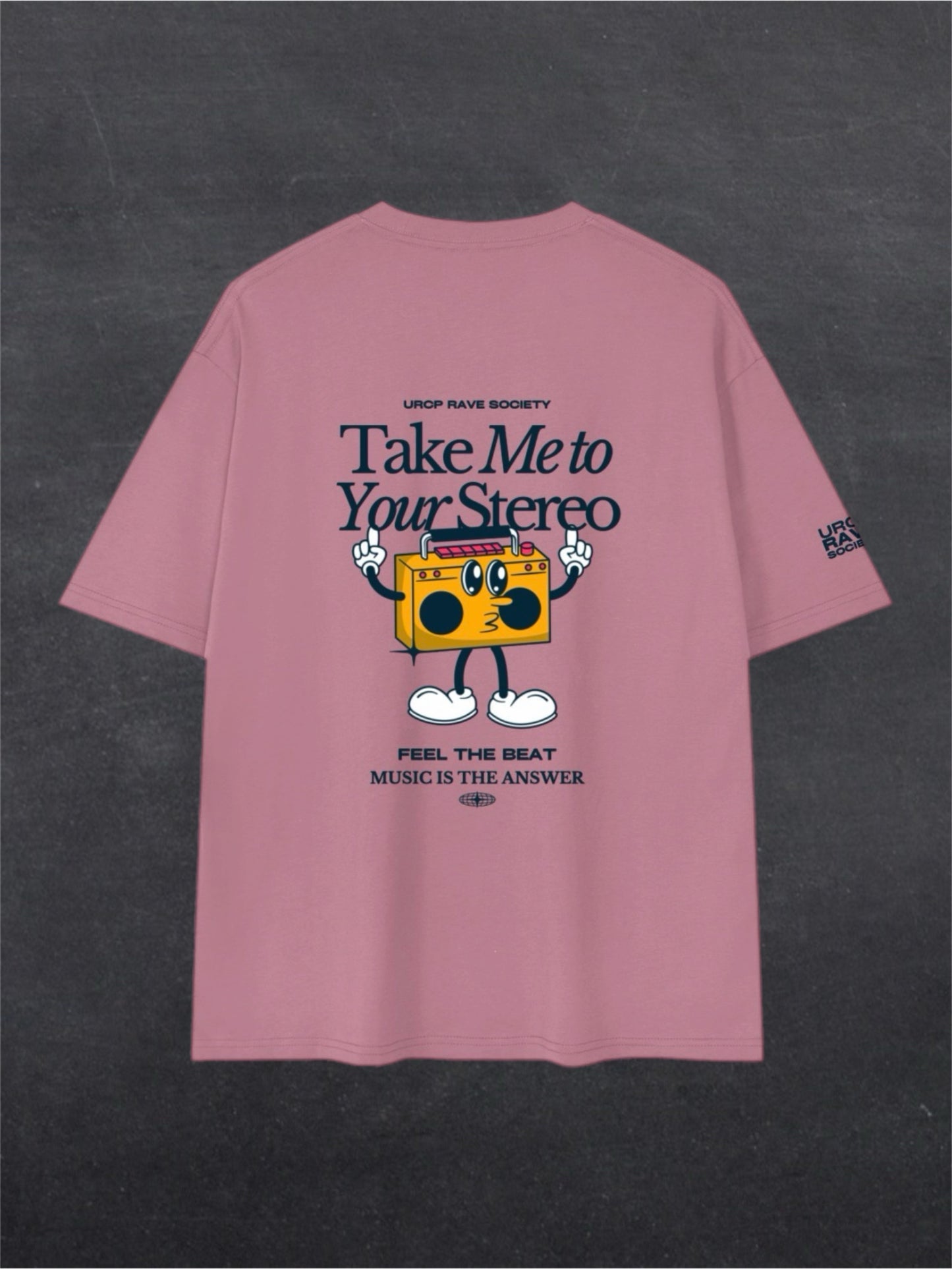 TAKE ME TO YOUR STEREO UNISEX TEE - BACK PRINT (multiple colours)