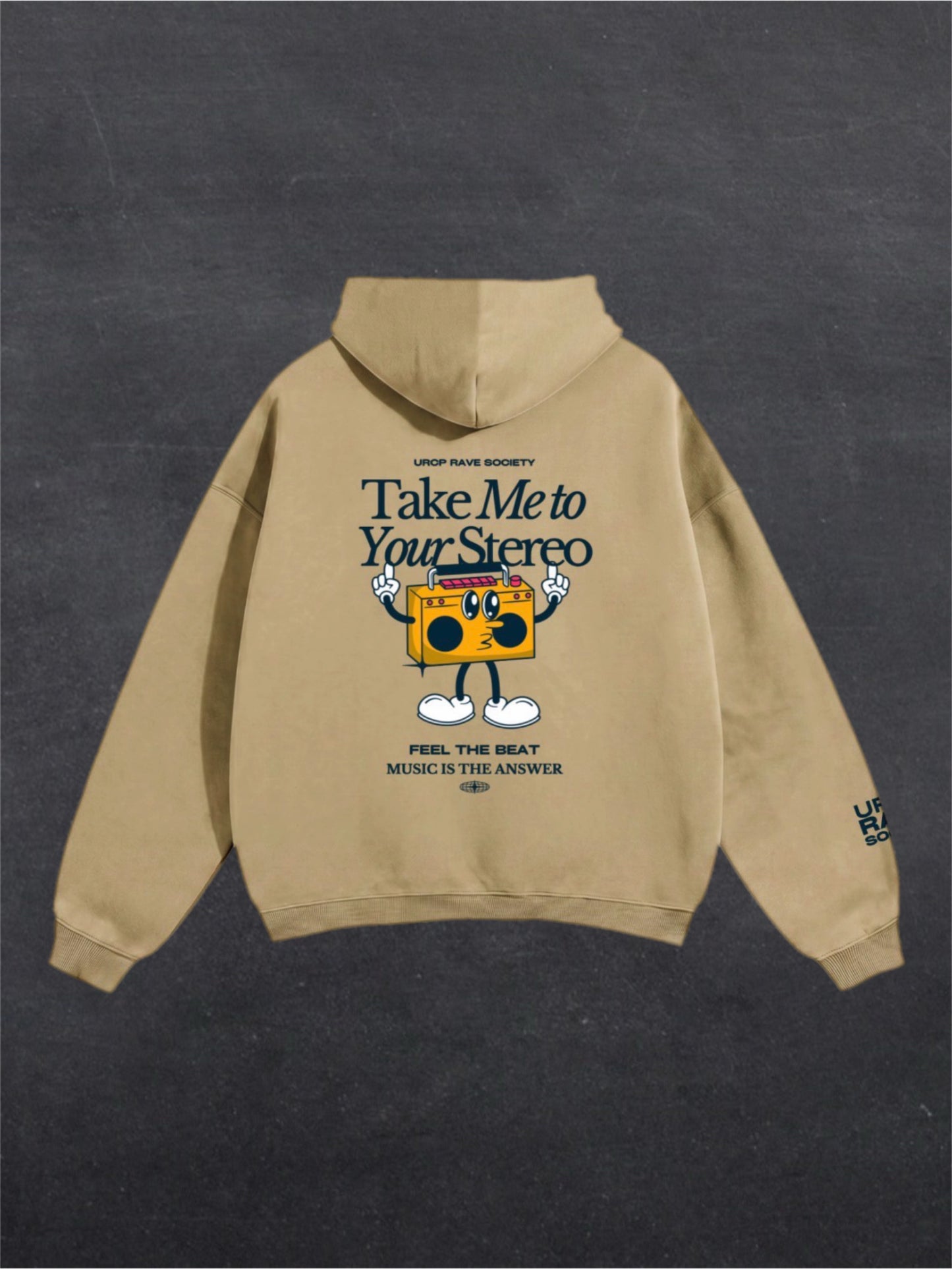 TAKE ME TO YOUR STEREO UNISEX HOODIE - BACK PRINT (multiple colours)