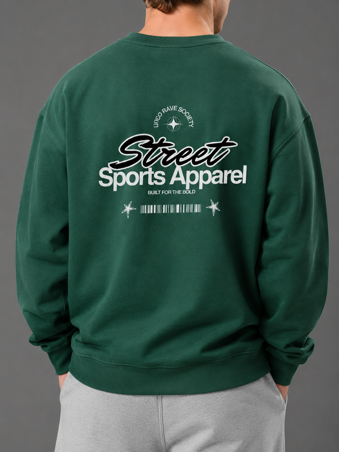 SPORTS APPAREL UNISEX SWEATSHIRT (back design)