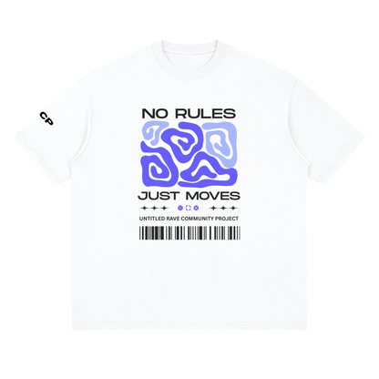 NO RULES UNISEX TEE - FRONT PRINT (white)