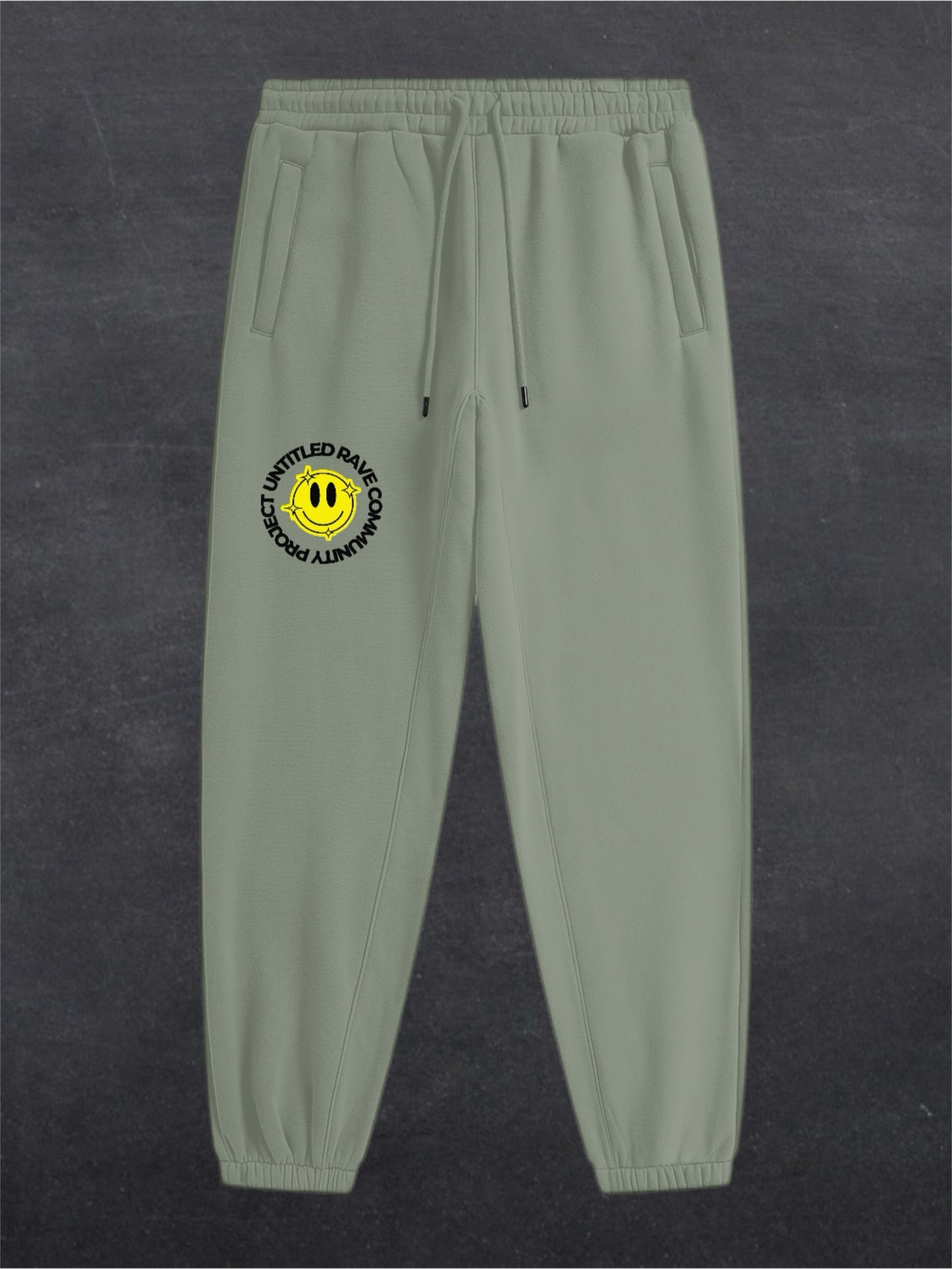 URCP SMILEY UNISEX FLEECE JOGGERS (multiple colours)