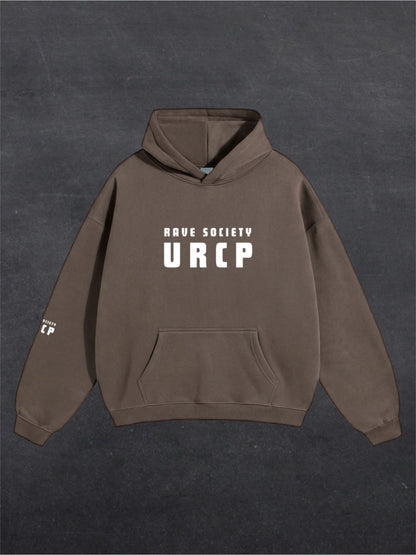 RAVE SOCIETY URCP UNISEX HOODIE - FRONT PRINT (multiple colours)