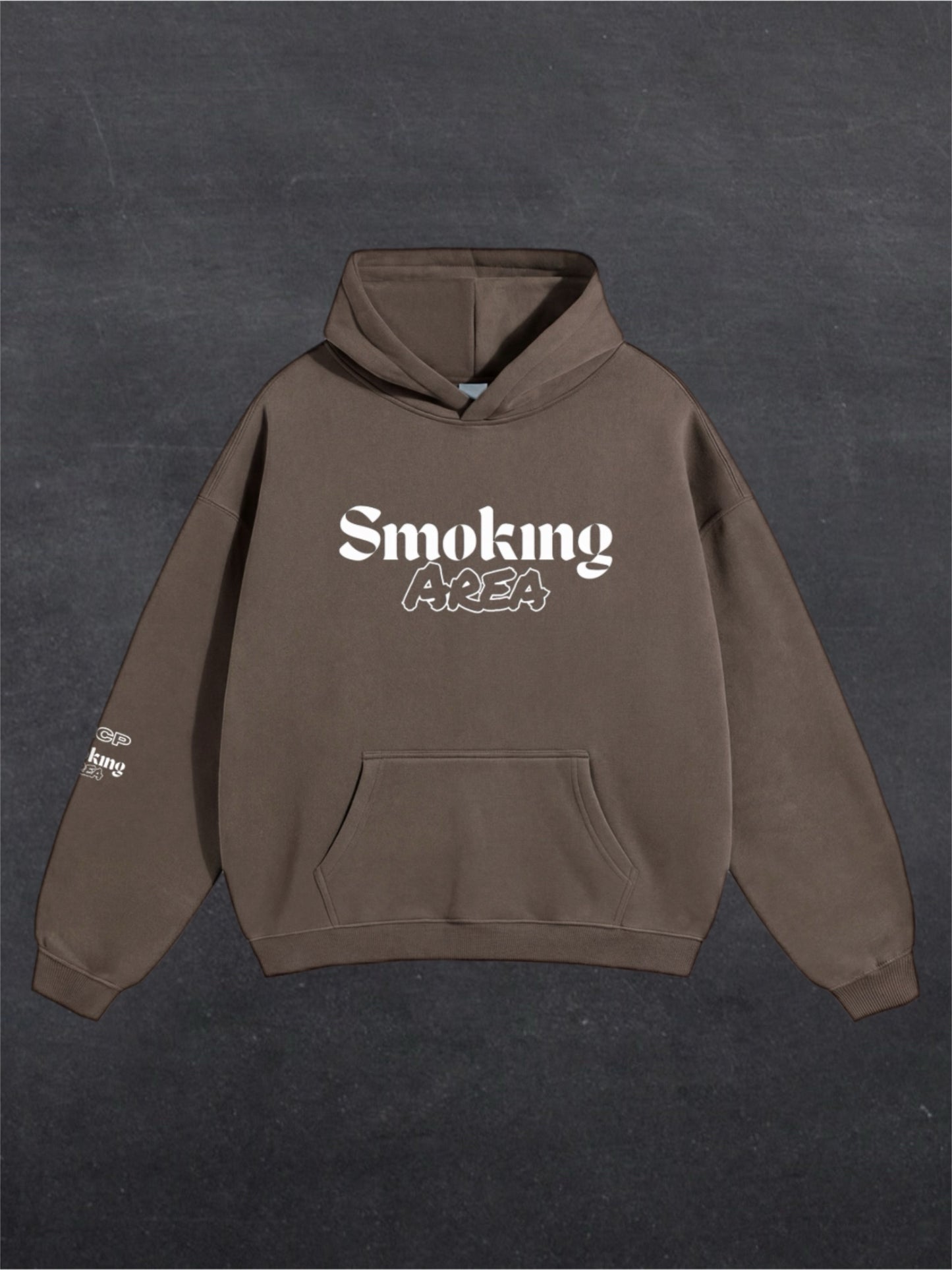 DARK SMOKING AREA UNISEX HOODIE - FRONT PRINT (multiple colours)