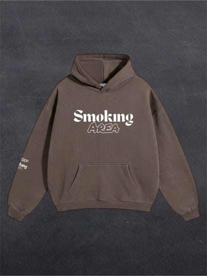 DARK SMOKING AREA UNISEX HOODIE - FRONT PRINT (multiple colours)