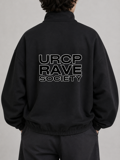 URCP RAVE SOCIETY UNISEX ZIP UP JACKET (back design)