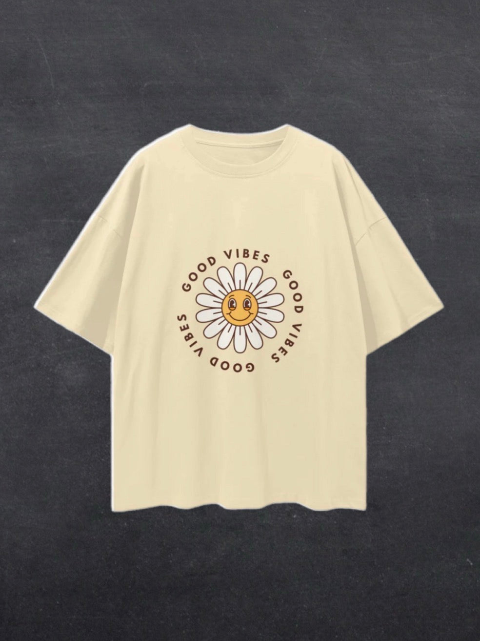 GOOD VIBES UNISEX TEE - FRONT PRINT (multiple colours)