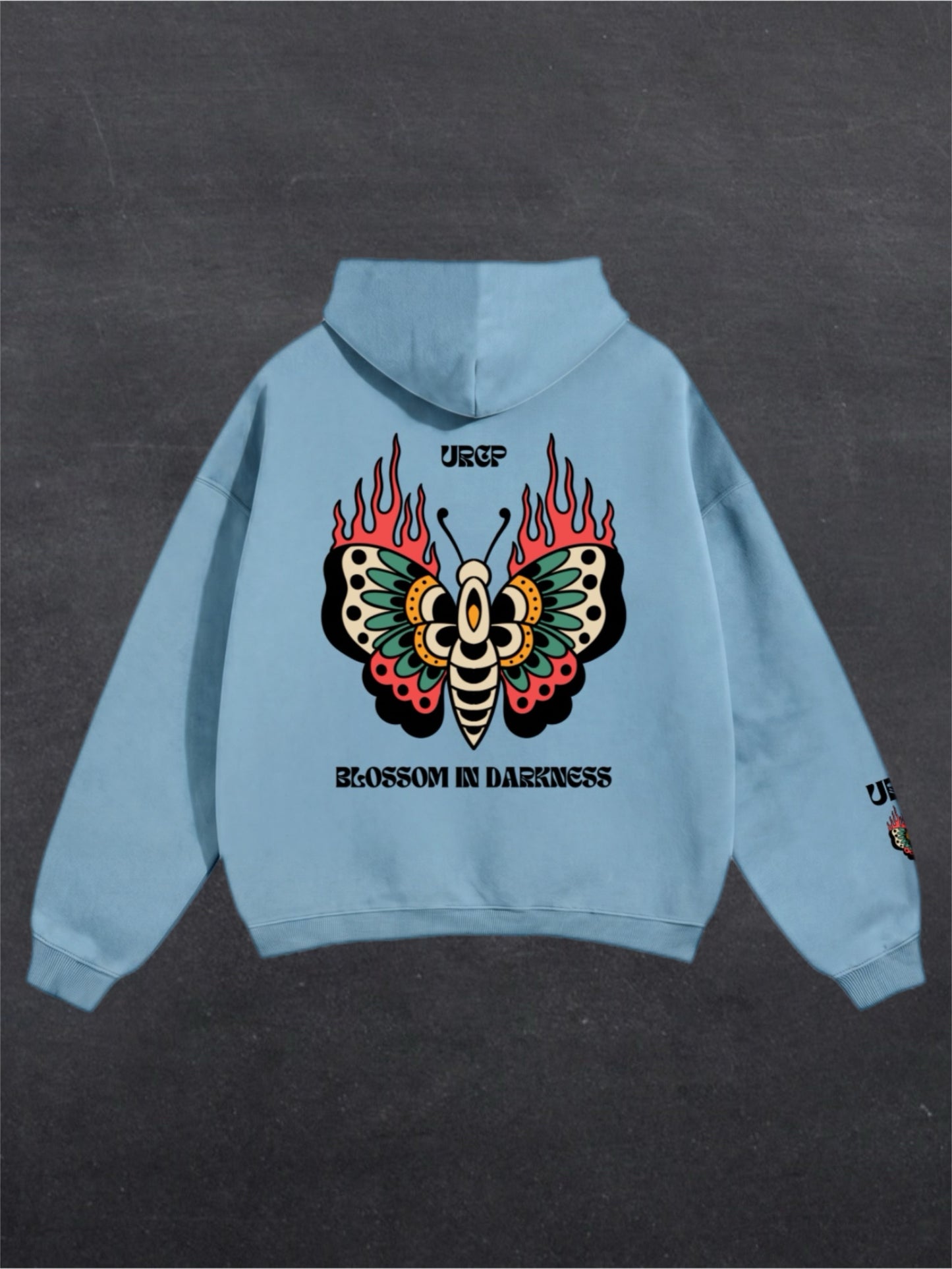 BLOSSOM IN DARKNESS UNISEX HOODIE (back design)