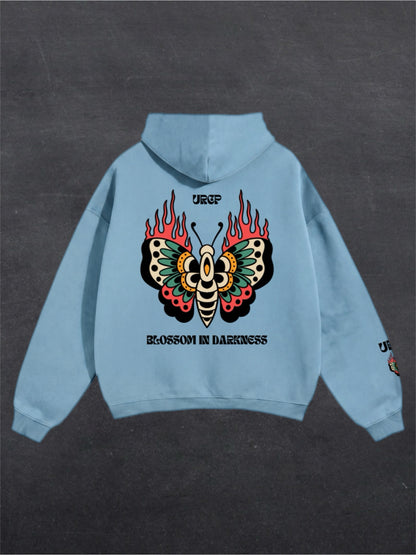 BLOSSOM IN DARKNESS UNISEX HOODIE (back design)