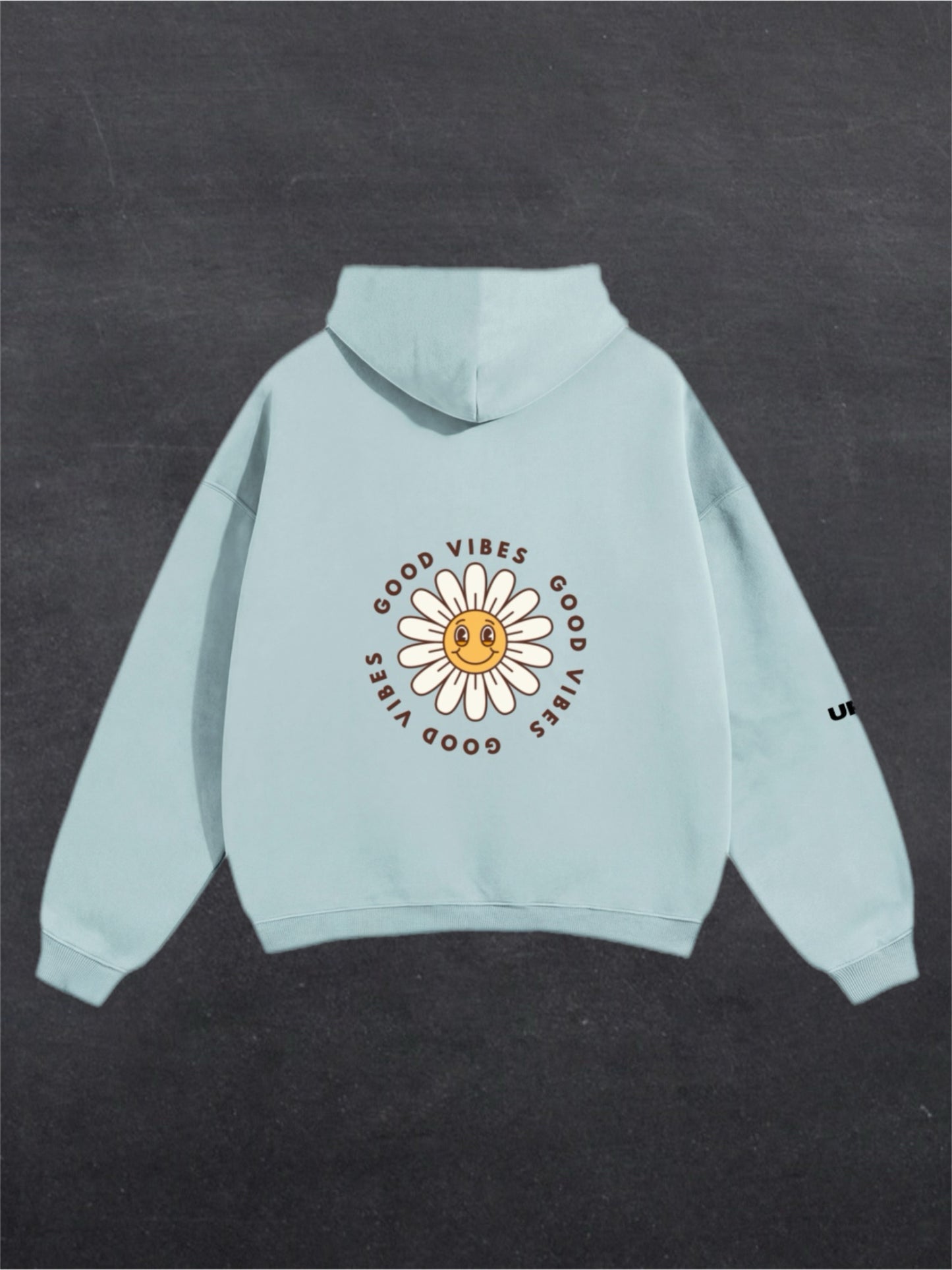 GOOD VIBES UNISEX HOODIE - BACK PRINT (multiple colours)