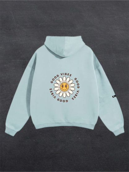GOOD VIBES UNISEX HOODIE - BACK PRINT (multiple colours)