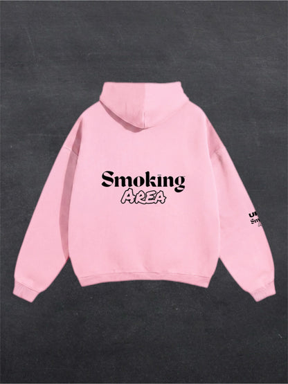 LIGHT SMOKING AREA UNISEX HOODIE - BACK PRINT (multiple colours)