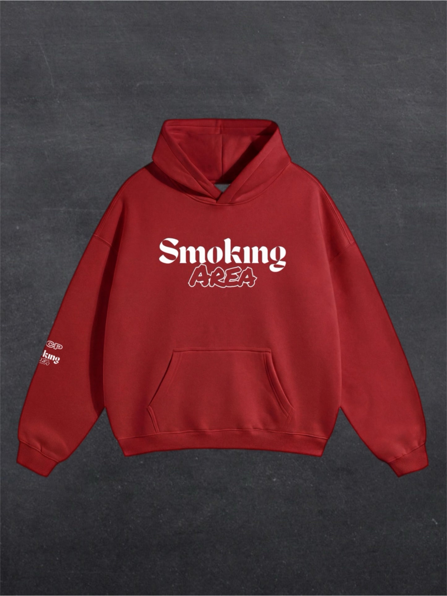 DARK SMOKING AREA UNISEX HOODIE - FRONT PRINT (multiple colours)