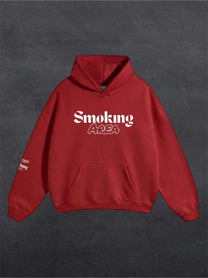 DARK SMOKING AREA UNISEX HOODIE - FRONT PRINT (multiple colours)