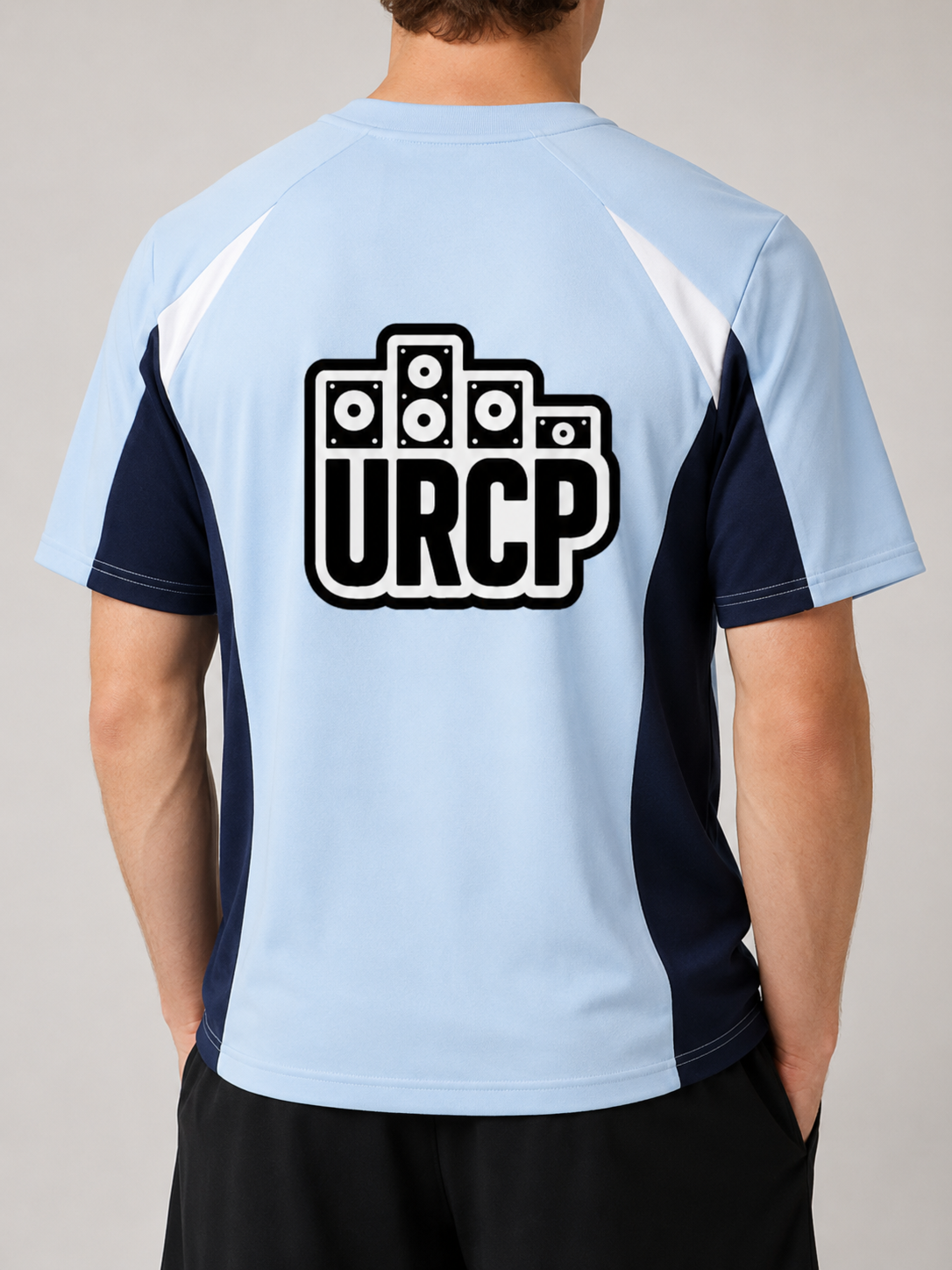 URCP LOGO UNISEX COLOUR BLOCK TOP (back design)