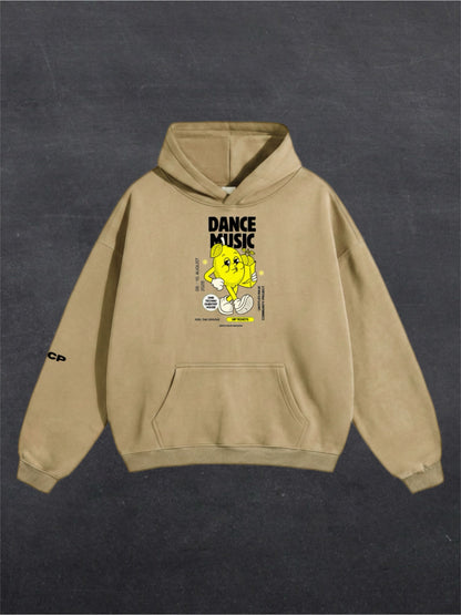 DANCE MUSIC UNISEX HOODIE - FRONT PRINT (multiple colours)
