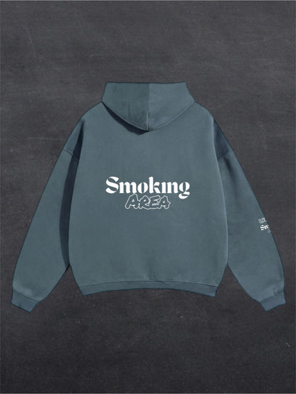 DARK SMOKING AREA UNISEX HOODIE - BACK PRINT (multiple colours)