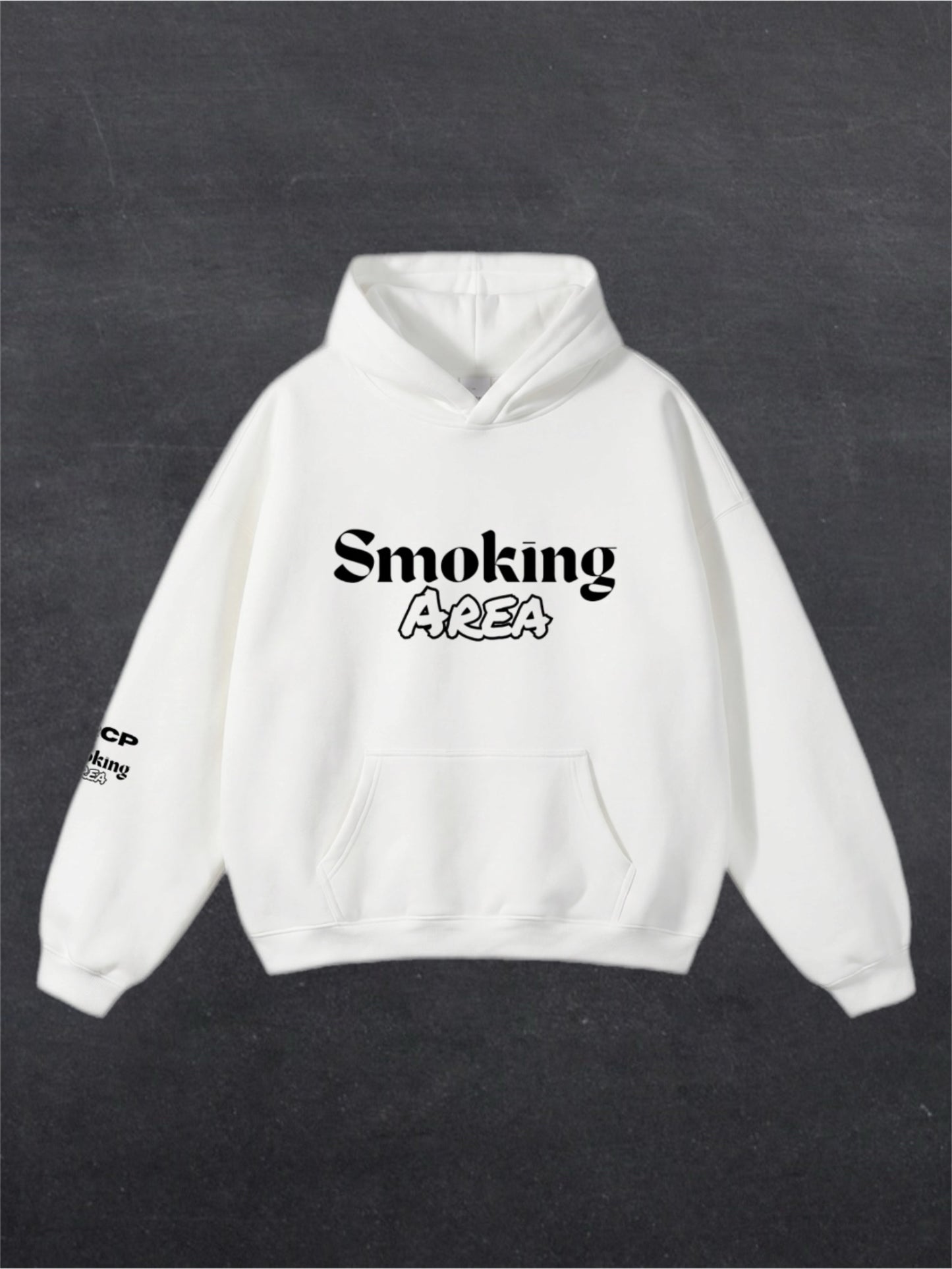 LIGHT SMOKING AREA UNISEX HOODIE - FRONT PRINT (multiple colours)