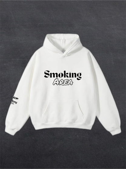 LIGHT SMOKING AREA UNISEX HOODIE - FRONT PRINT (multiple colours)