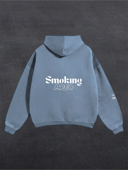 DARK SMOKING AREA UNISEX HOODIE - BACK PRINT (multiple colours)