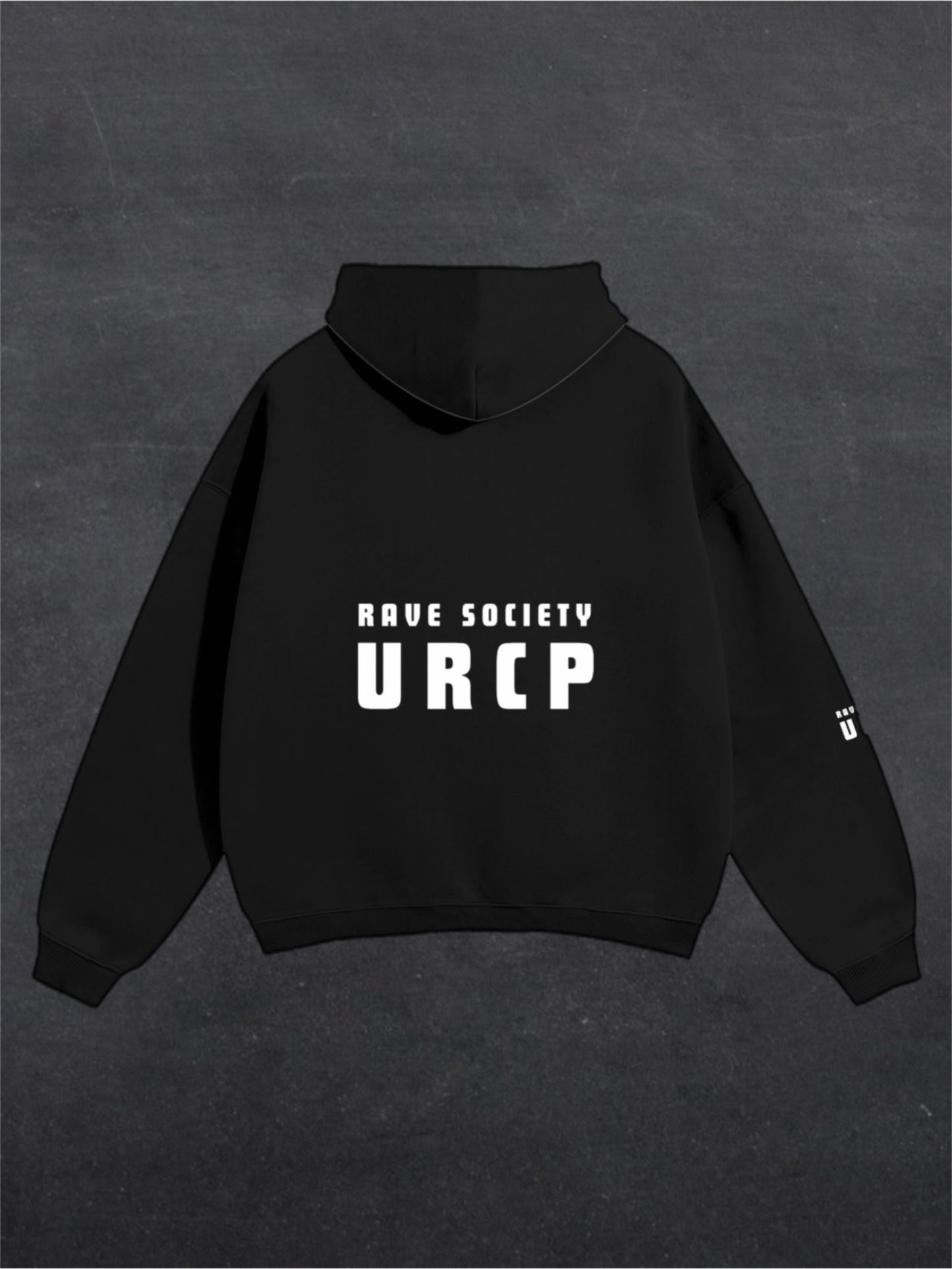 RAVE SOCIETY URCP UNISEX HOODIES - BACK PRINT (multiple colours)