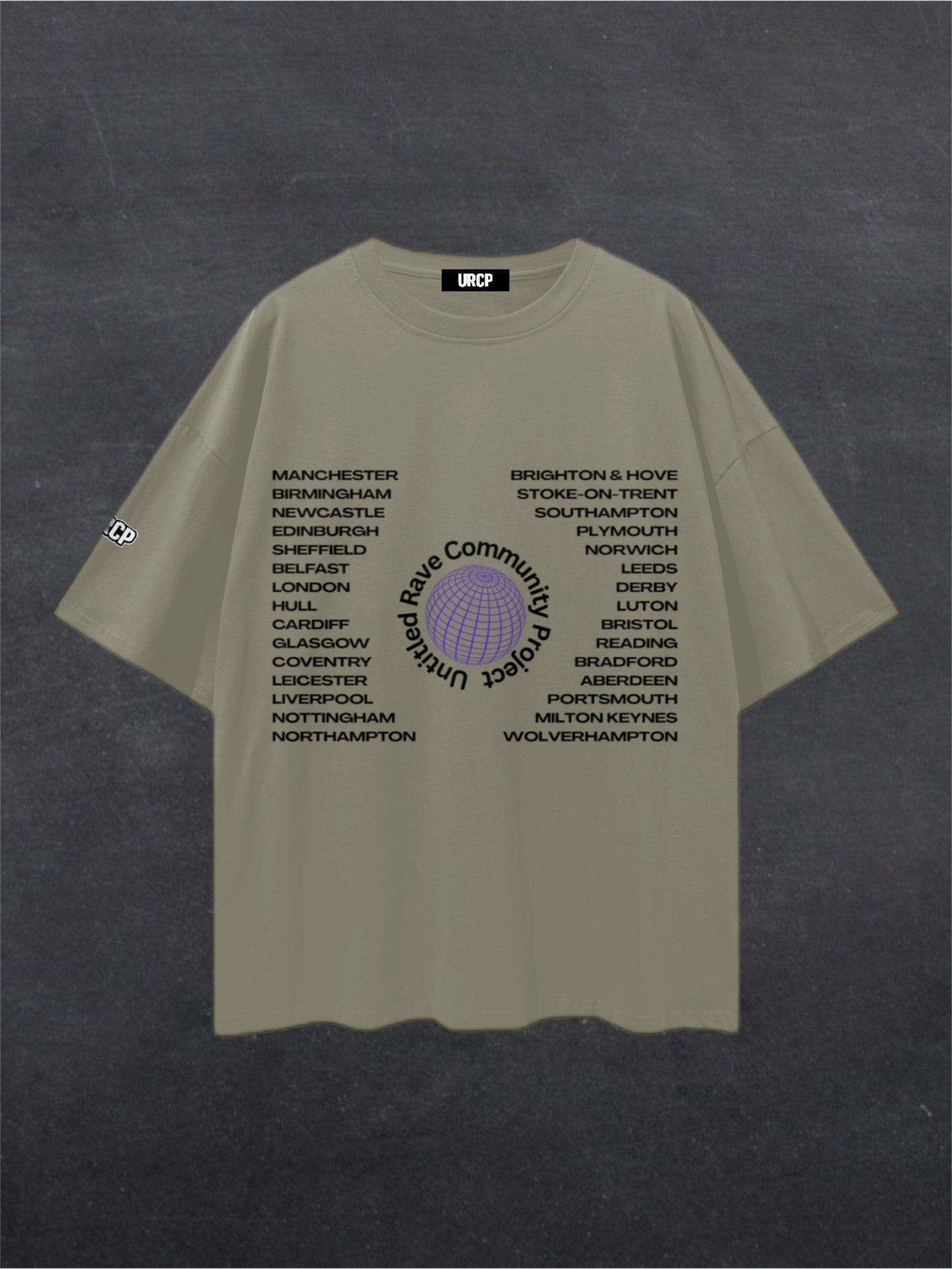 UNITED RAVE KINGDOM UNISEX TEE - FRONT PRINT (multiple colours)
