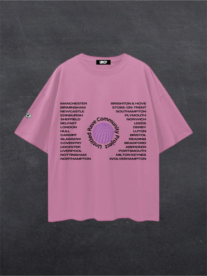UNITED RAVE KINGDOM UNISEX TEE - FRONT PRINT (multiple colours)