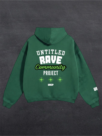 UNTITLED RAVE COMMUNITY PROJECT UNISEX HOODIE (back design)