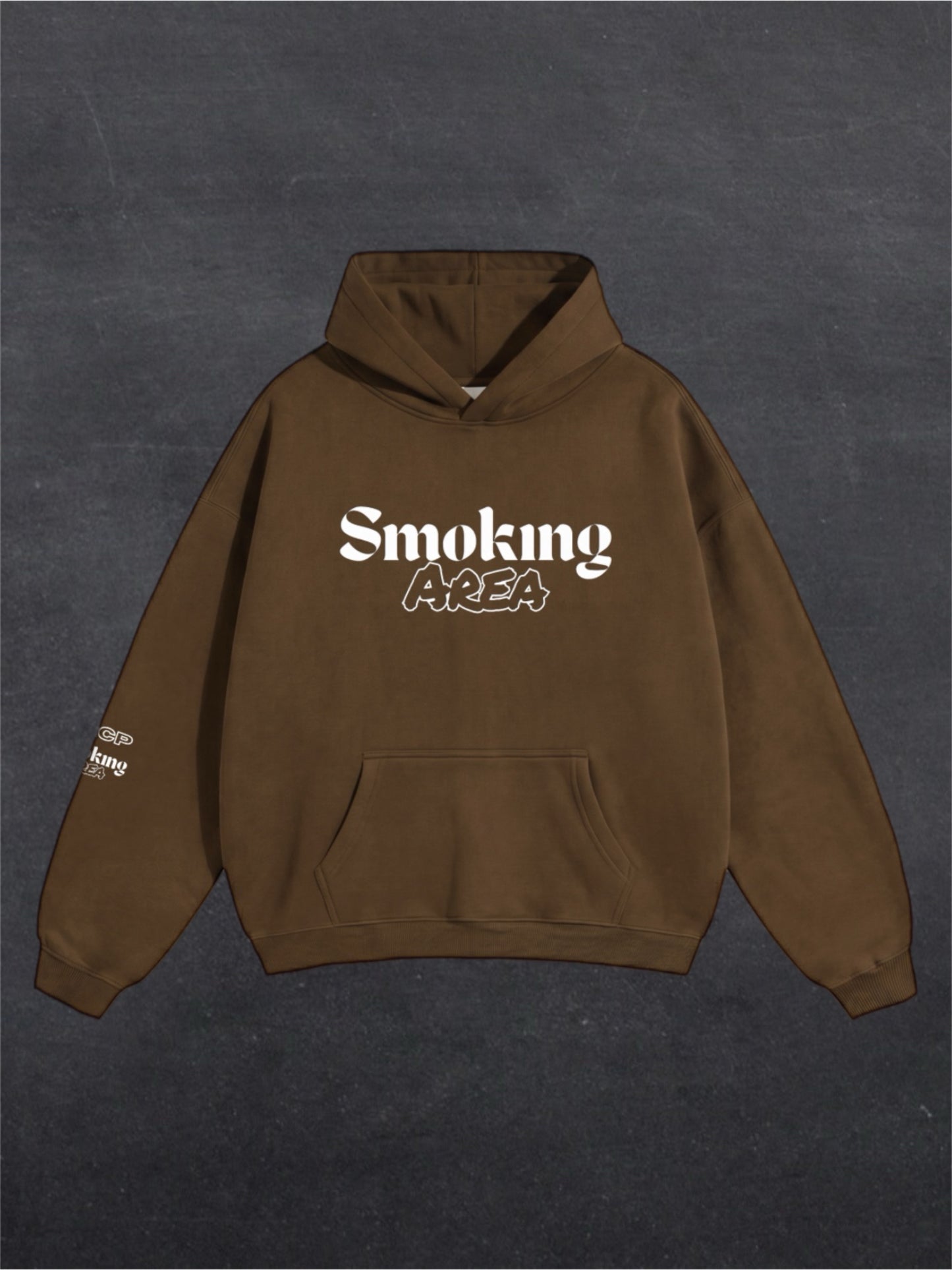 DARK SMOKING AREA UNISEX HOODIE - FRONT PRINT (multiple colours)