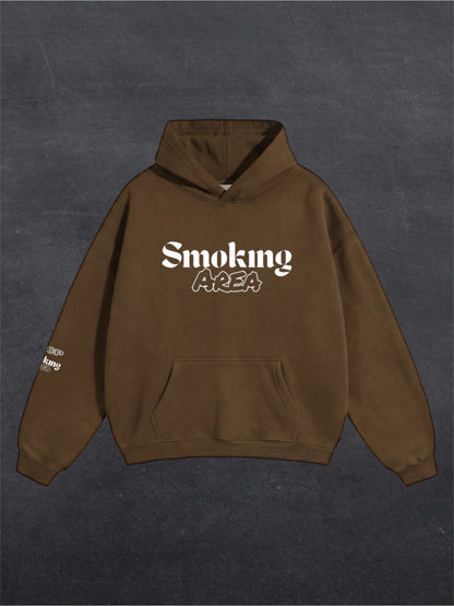 DARK SMOKING AREA UNISEX HOODIE - FRONT PRINT (multiple colours)
