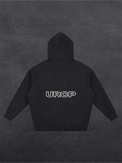 SMOKING AREA UNISEX ZIP UP HOODIE - FRONT PRINT (multiple colours)
