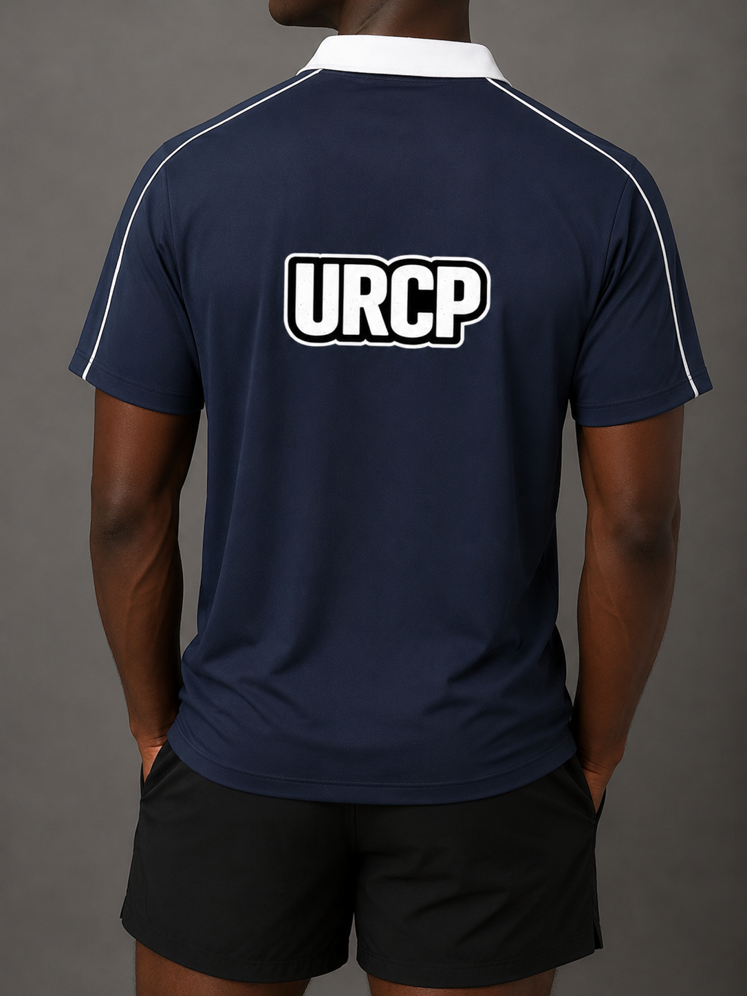 URCP UNISEX RETRO LOOK POLO (back design)