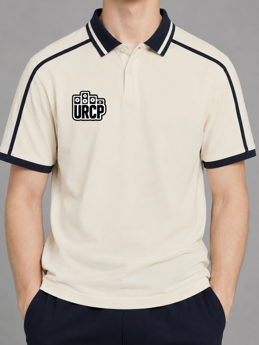 URCP UNISEX STRIPPED POLO (front design)