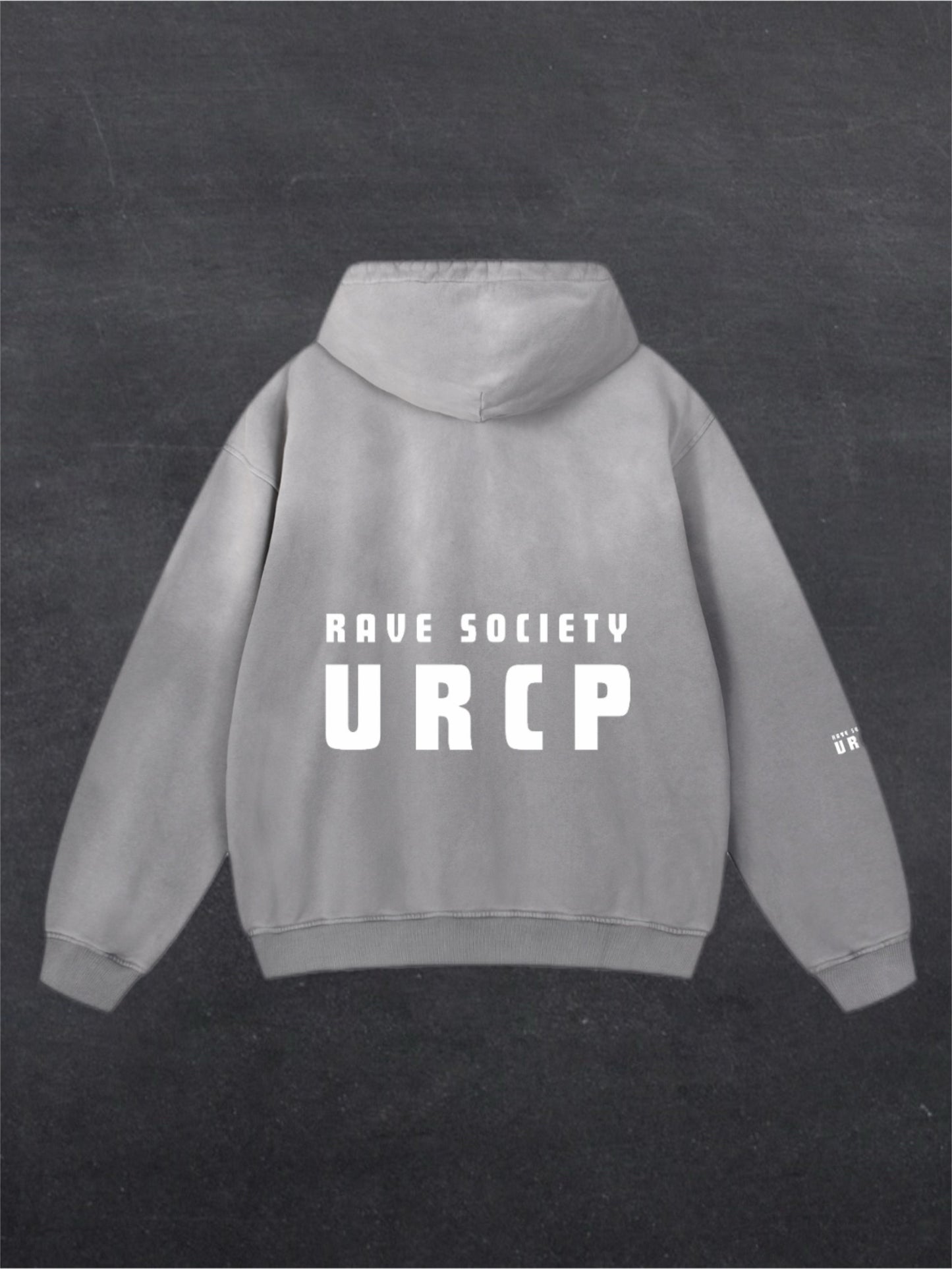 URCP Rave Society Unisex Fade Hoodie - BACK PRINT (multiple colours)