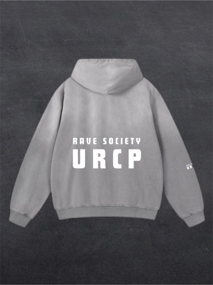URCP Rave Society Unisex Fade Hoodie - BACK PRINT (multiple colours)