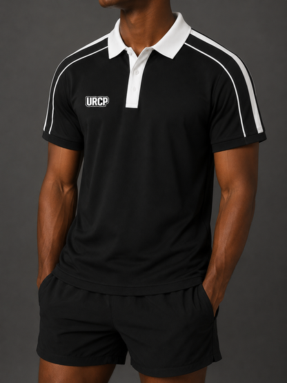 URCP UNISEX RETRO LOOK POLO (back design)