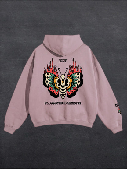 BLOSSOM IN DARKNESS UNISEX HOODIE (back design)