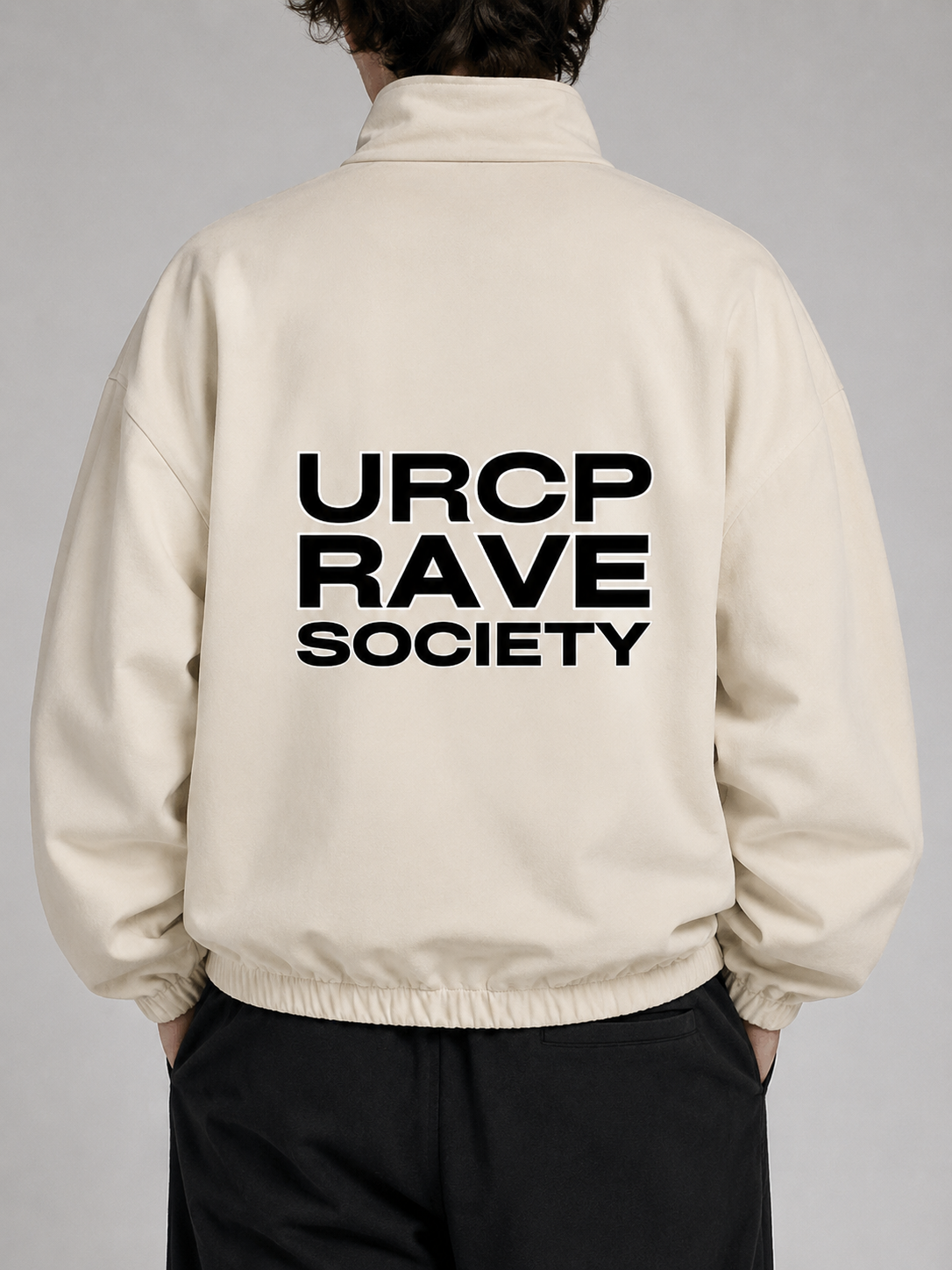 URCP RAVE SOCIETY UNISEX ZIP UP JACKET (back design)