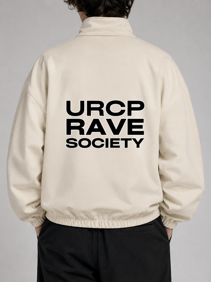 URCP RAVE SOCIETY UNISEX ZIP UP JACKET (back design)