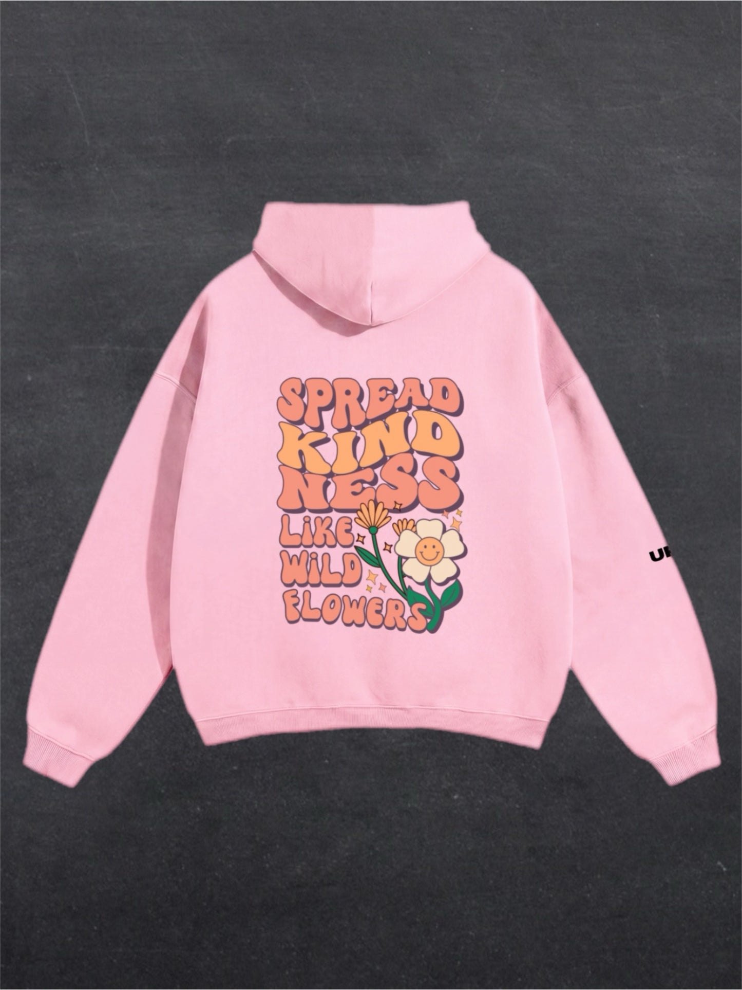 SPREAD KINDNESS UNISEX HOODIE - BACK PRINT (multiple colours)