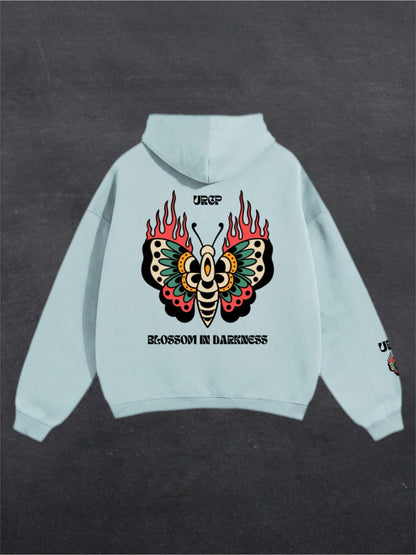 BLOSSOM IN DARKNESS UNISEX HOODIE (back design)